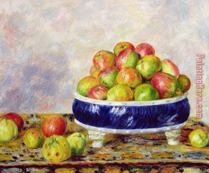 Pierre Auguste Renoir Apples in a Dish